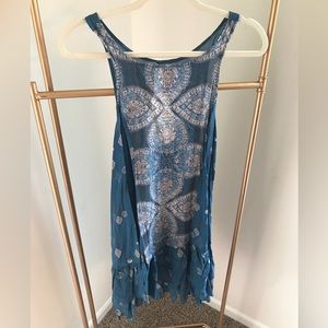 Intimately Free People Into You Slip Dress Blue Boho Small Festival Dress
